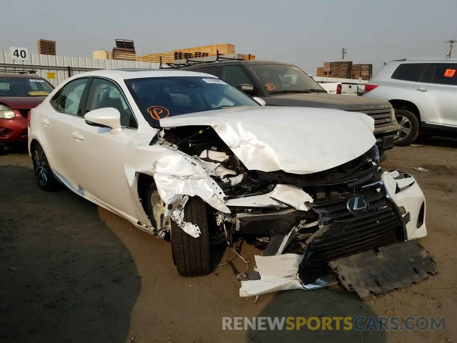 1 Photograph of a damaged car JTHAA1D29L5105824 LEXUS IS 2020