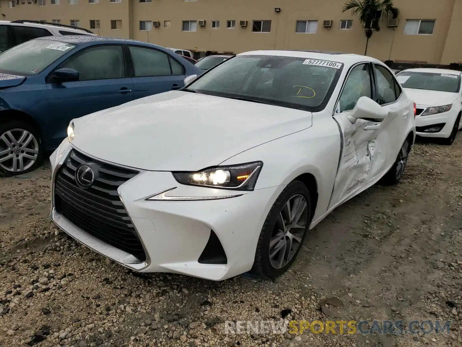 2 Photograph of a damaged car JTHAA1D29L5106634 LEXUS IS 2020