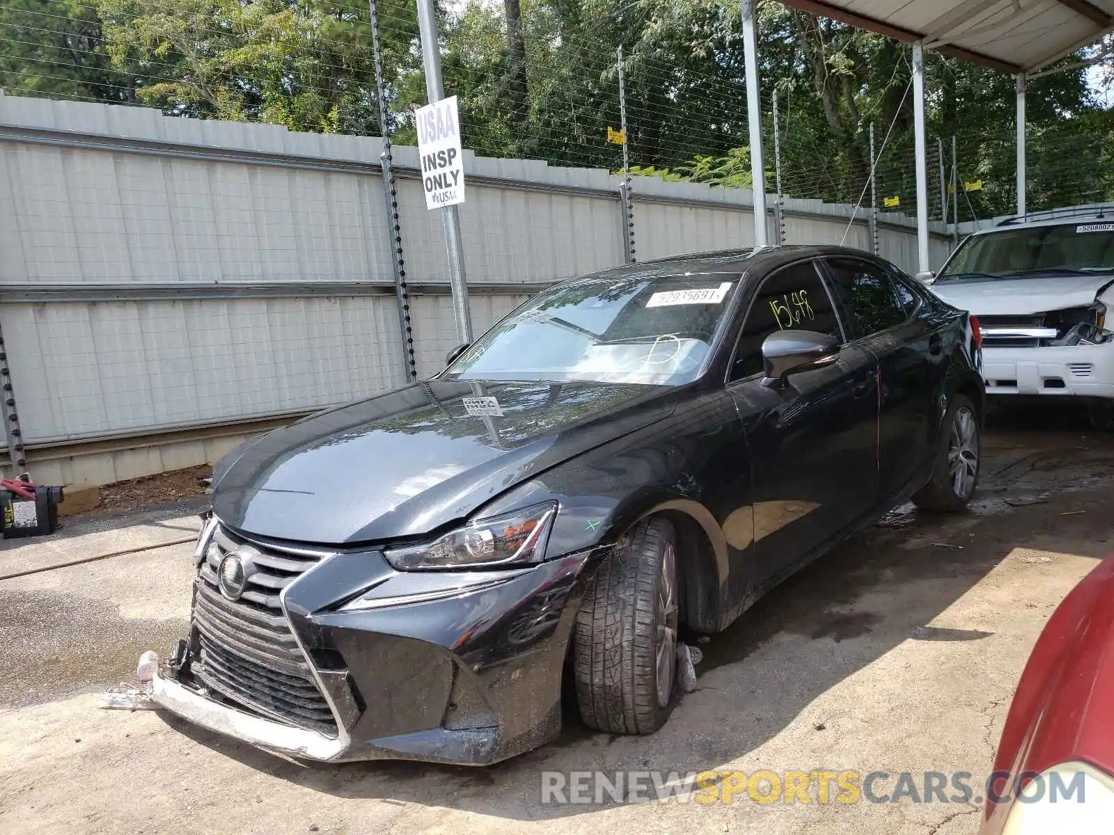 2 Photograph of a damaged car JTHAA1D29L5106939 LEXUS IS 2020