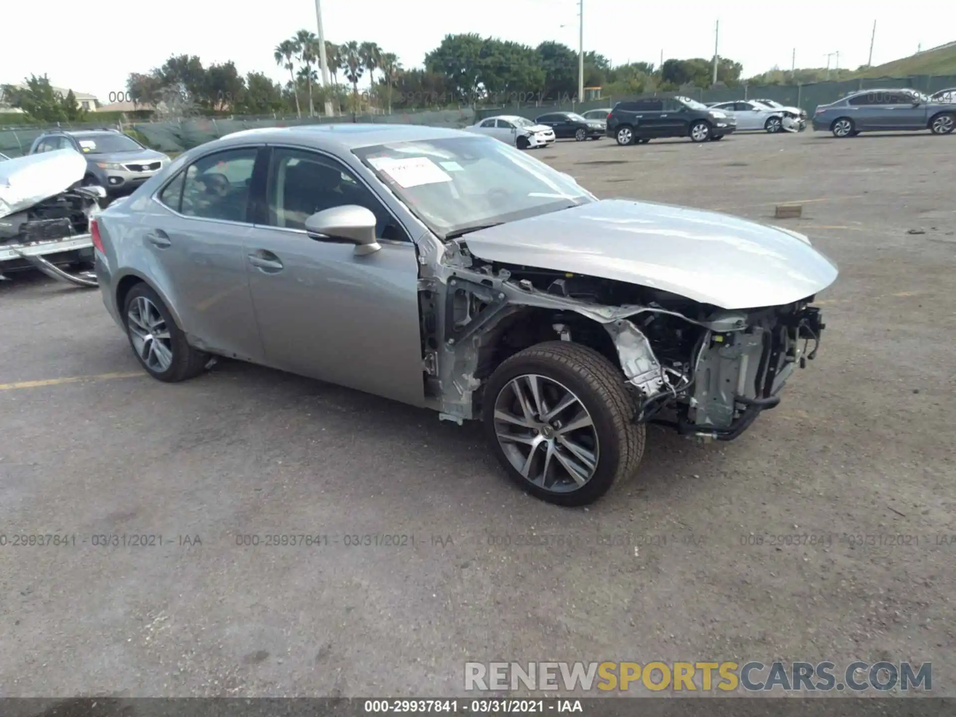 1 Photograph of a damaged car JTHAA1D29L5108500 LEXUS IS 2020