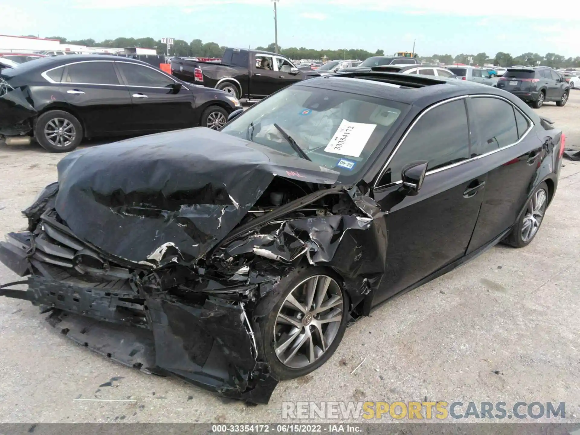 2 Photograph of a damaged car JTHAA1D2XL5103497 LEXUS IS 2020