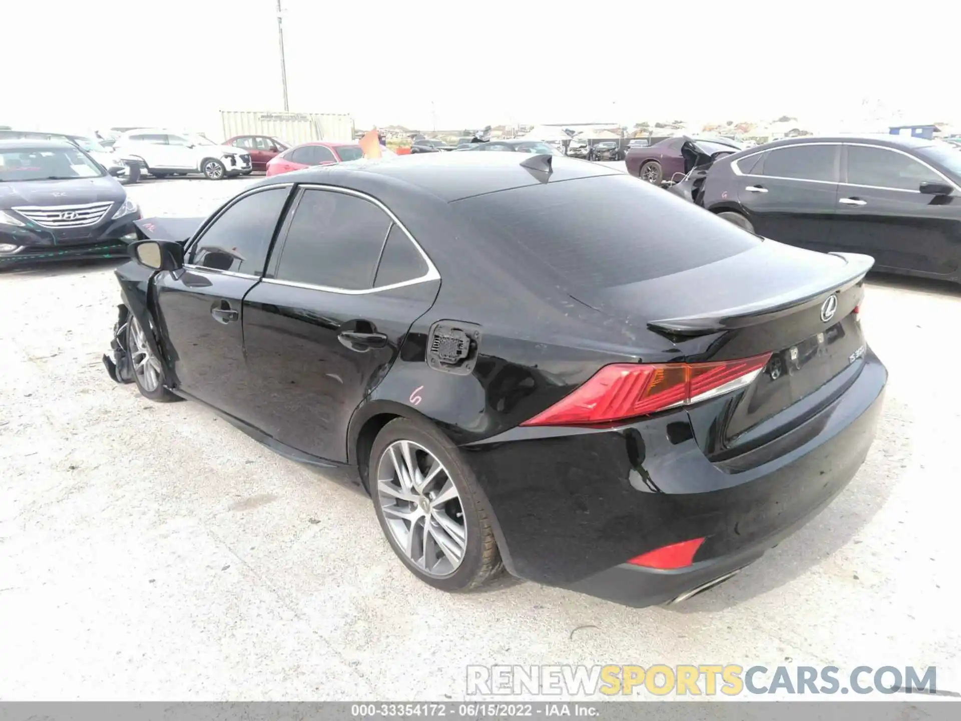 3 Photograph of a damaged car JTHAA1D2XL5103497 LEXUS IS 2020