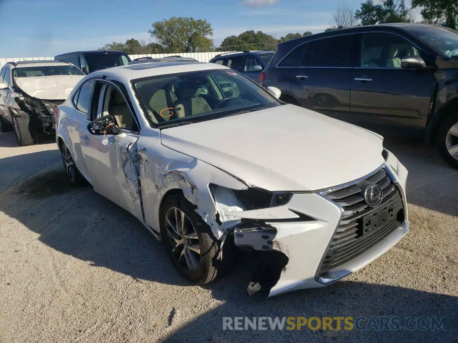 1 Photograph of a damaged car JTHD81F20L5040772 LEXUS IS 2020