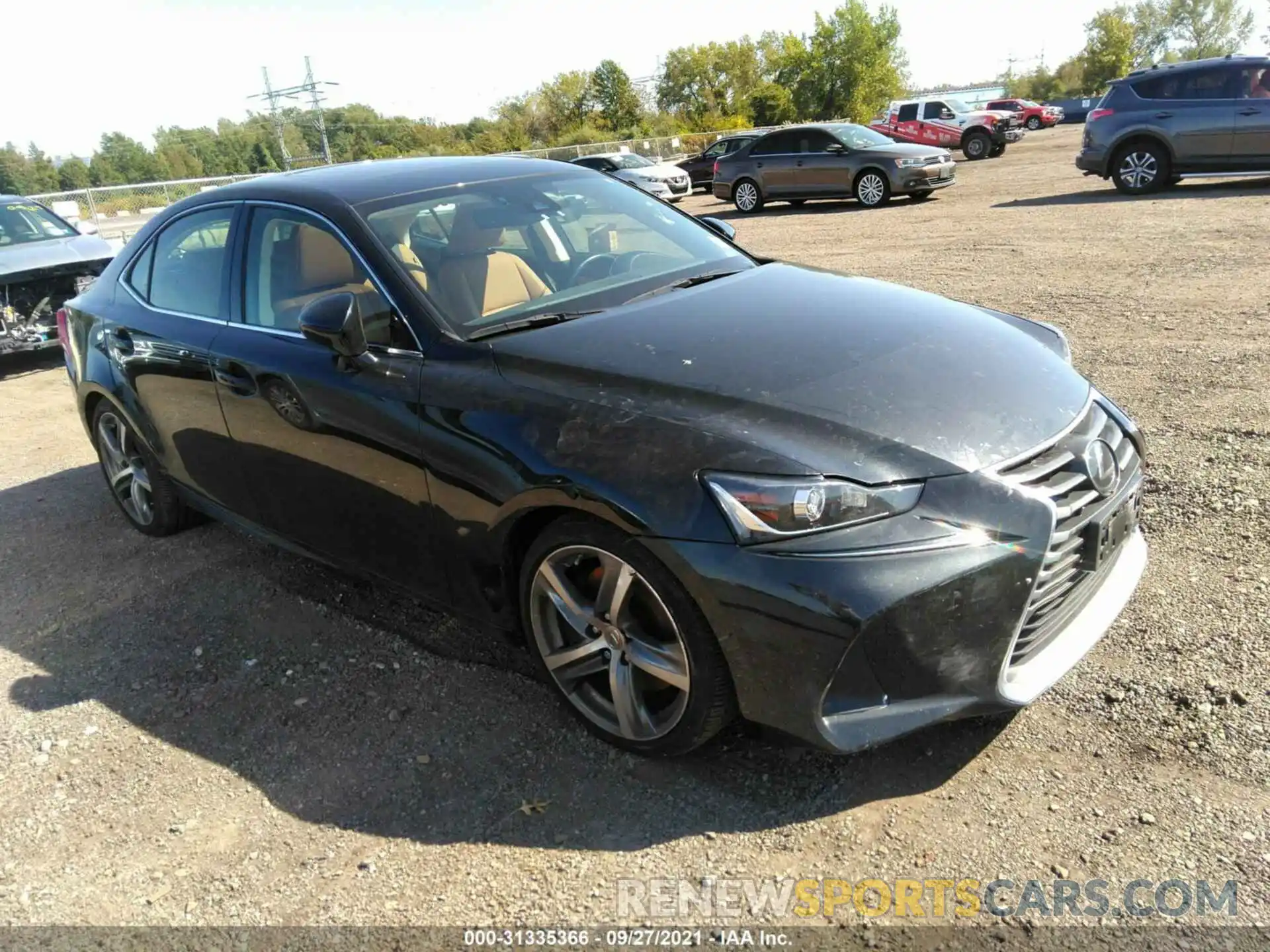 1 Photograph of a damaged car JTHD81F20L5041145 LEXUS IS 2020