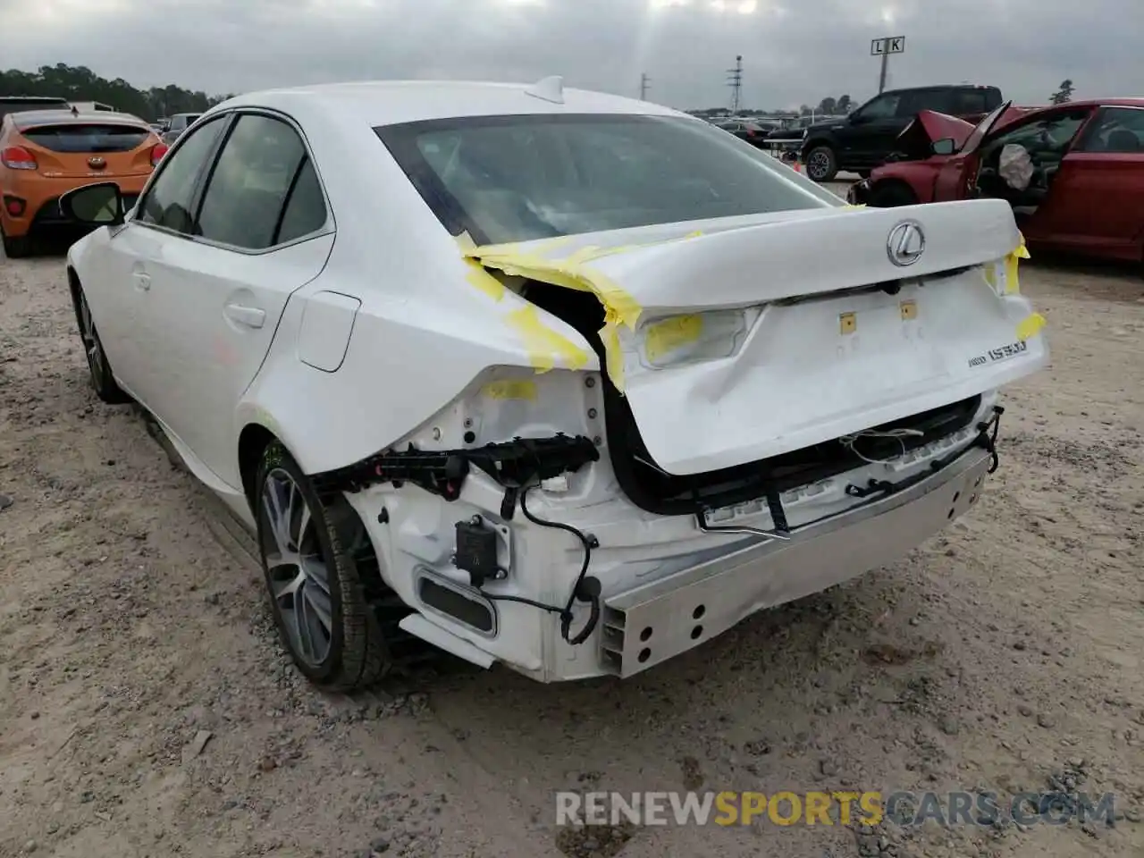 3 Photograph of a damaged car JTHD81F22L5040627 LEXUS IS 2020