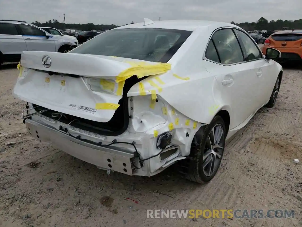 4 Photograph of a damaged car JTHD81F22L5040627 LEXUS IS 2020