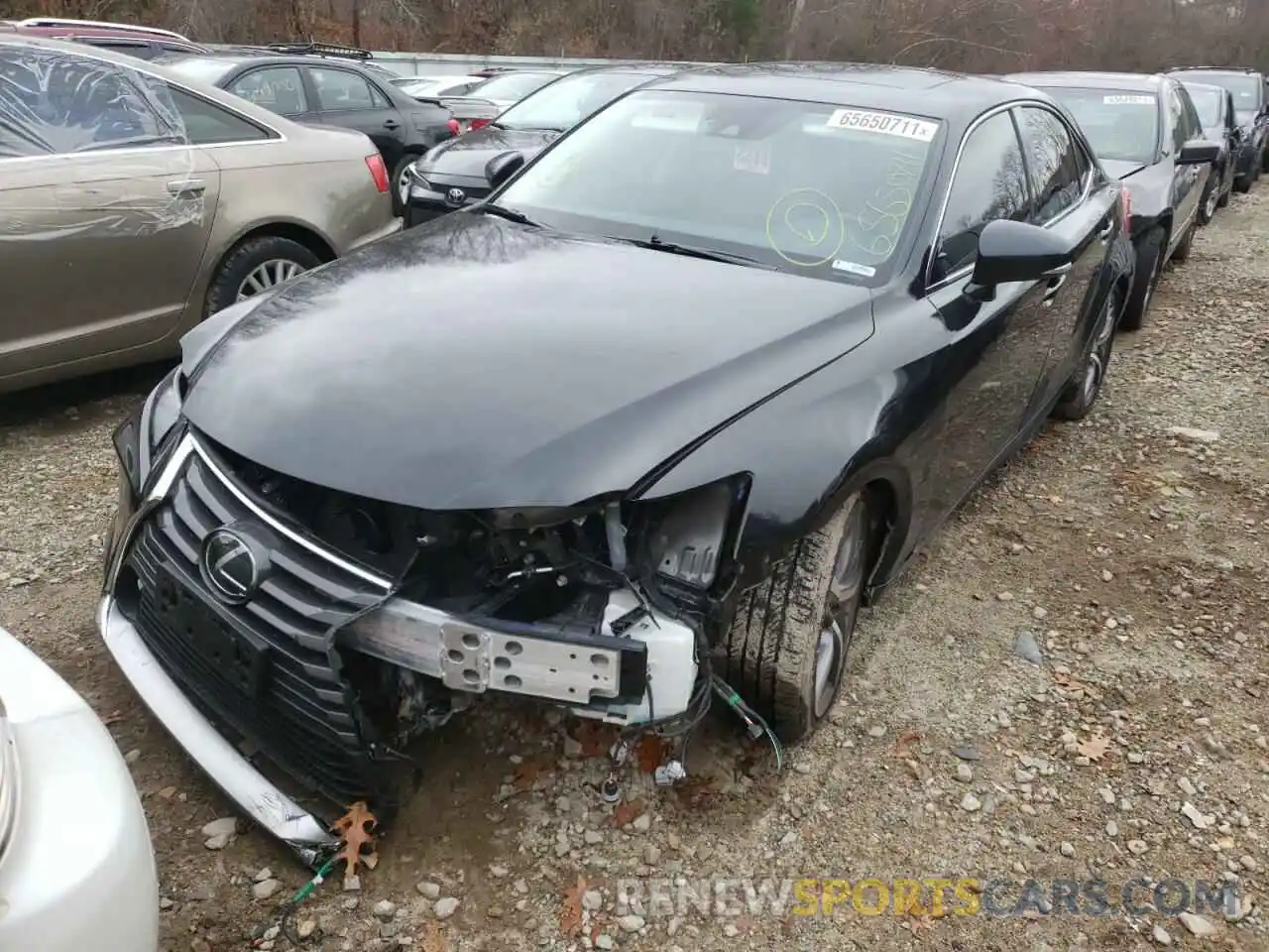 2 Photograph of a damaged car JTHD81F22L5041471 LEXUS IS 2020