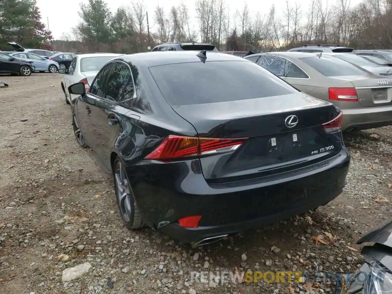 3 Фотография поврежденного автомобиля JTHD81F22L5041471 LEXUS IS 2020