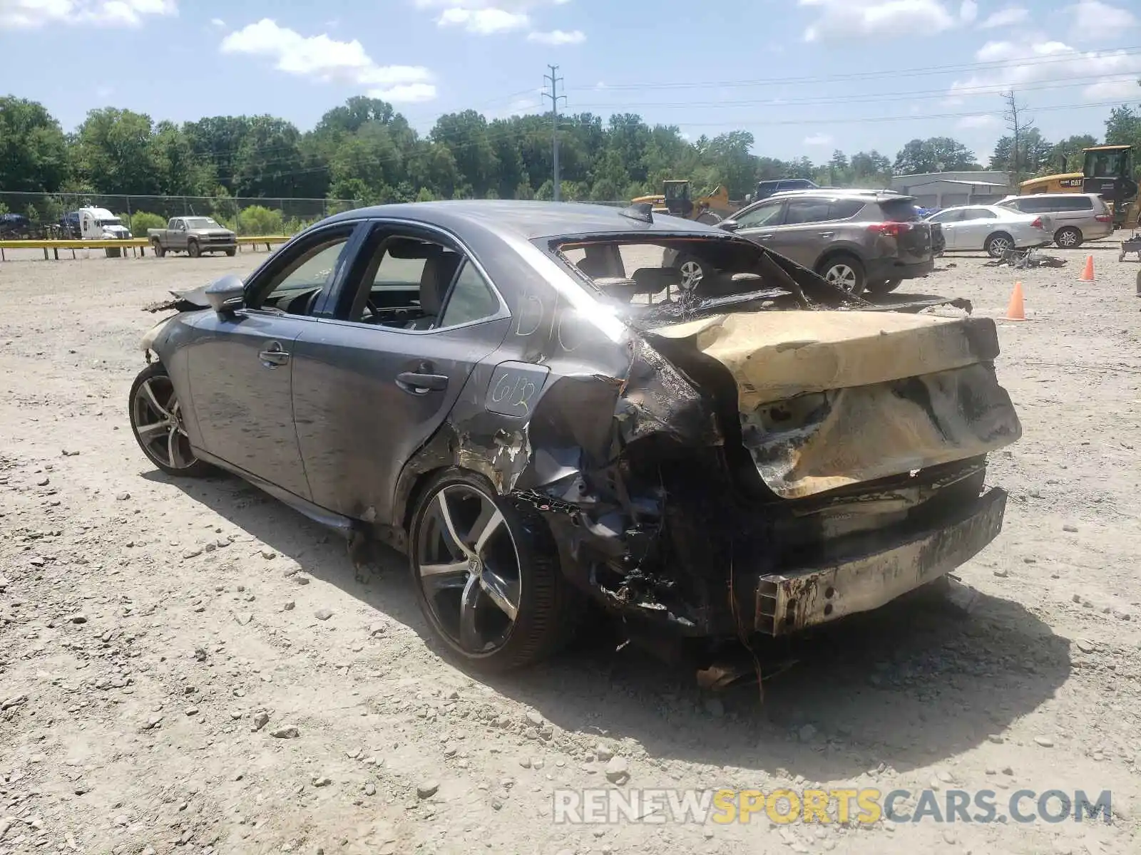 3 Photograph of a damaged car JTHD81F23L5042824 LEXUS IS 2020