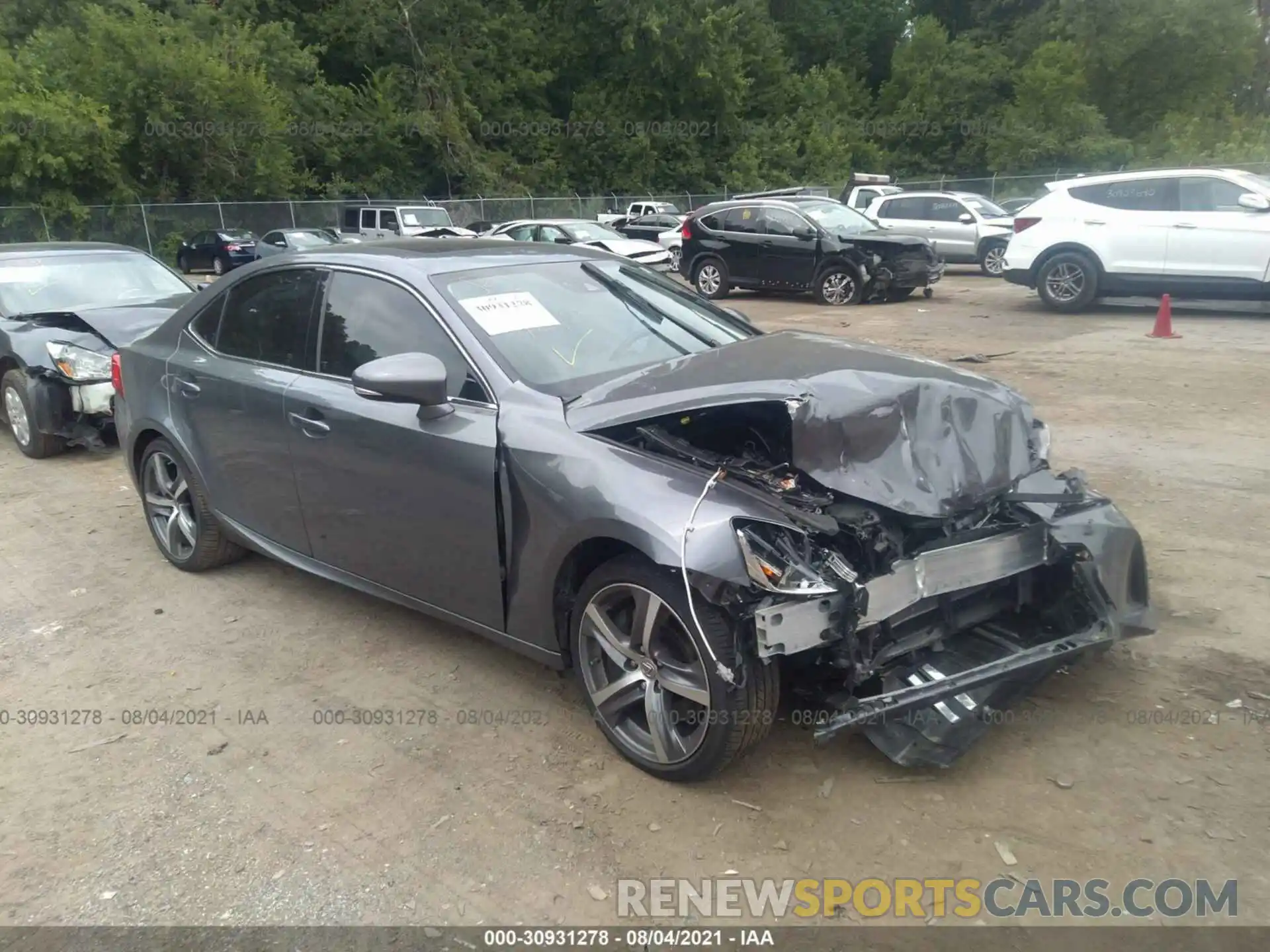 1 Photograph of a damaged car JTHD81F25L5040430 LEXUS IS 2020