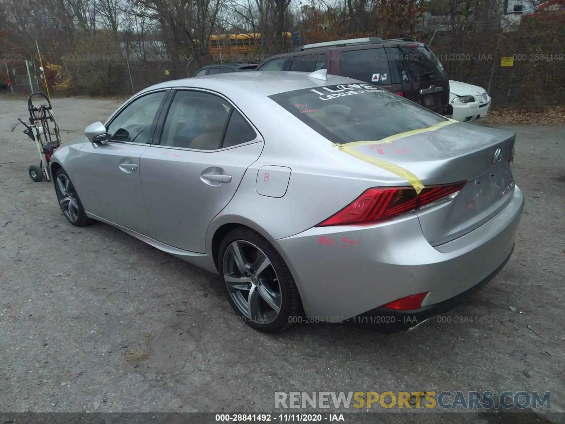 3 Photograph of a damaged car JTHD81F25L5041092 LEXUS IS 2020