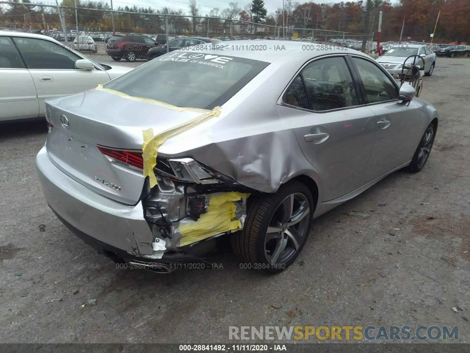 4 Photograph of a damaged car JTHD81F25L5041092 LEXUS IS 2020