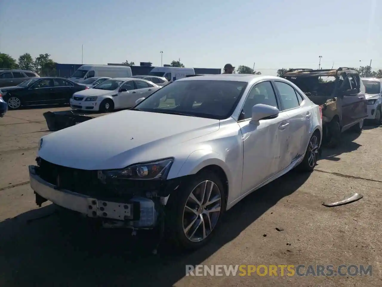 2 Photograph of a damaged car JTHD81F26L5041263 LEXUS IS 2020