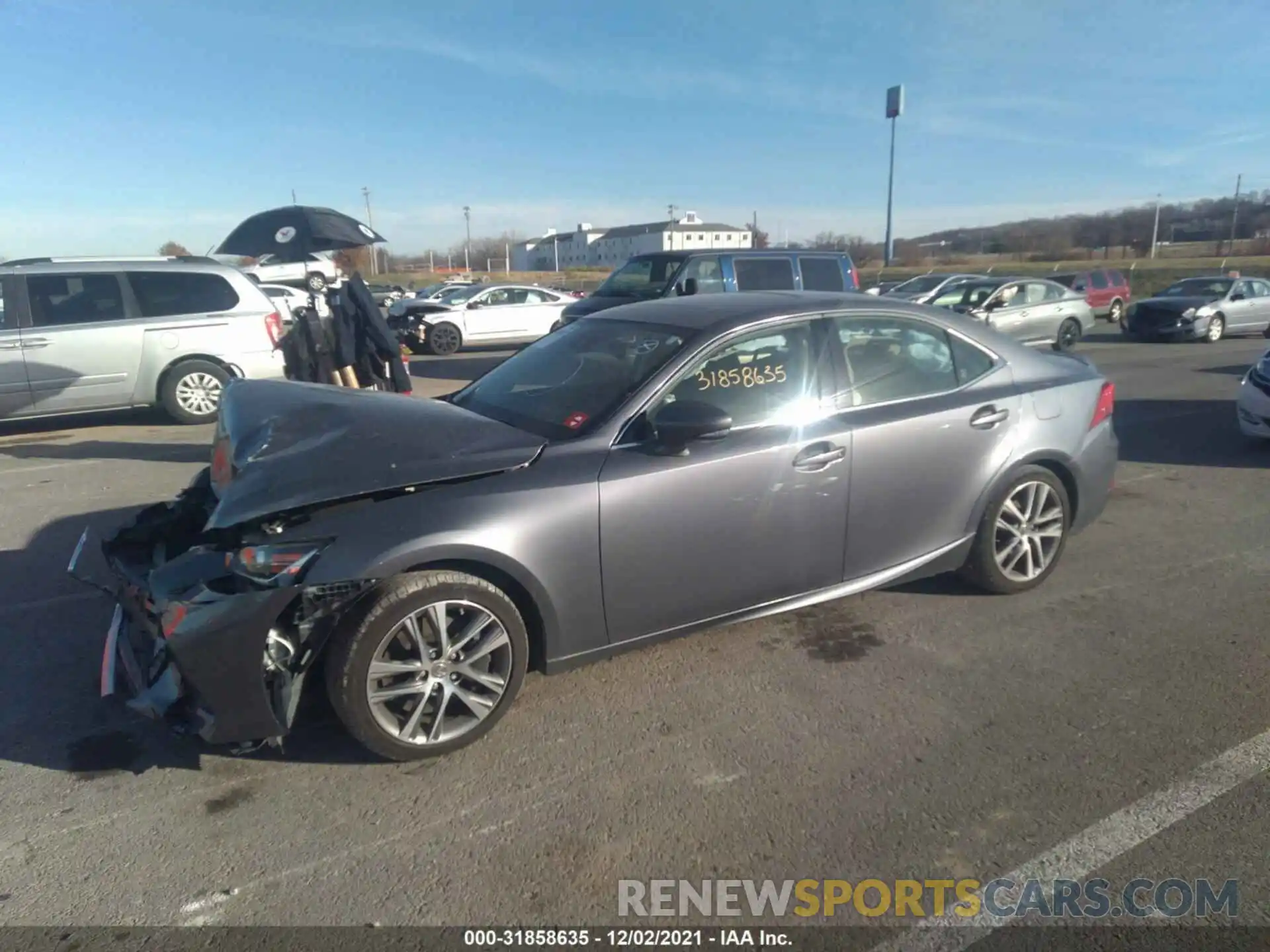 2 Photograph of a damaged car JTHD81F27L5042048 LEXUS IS 2020