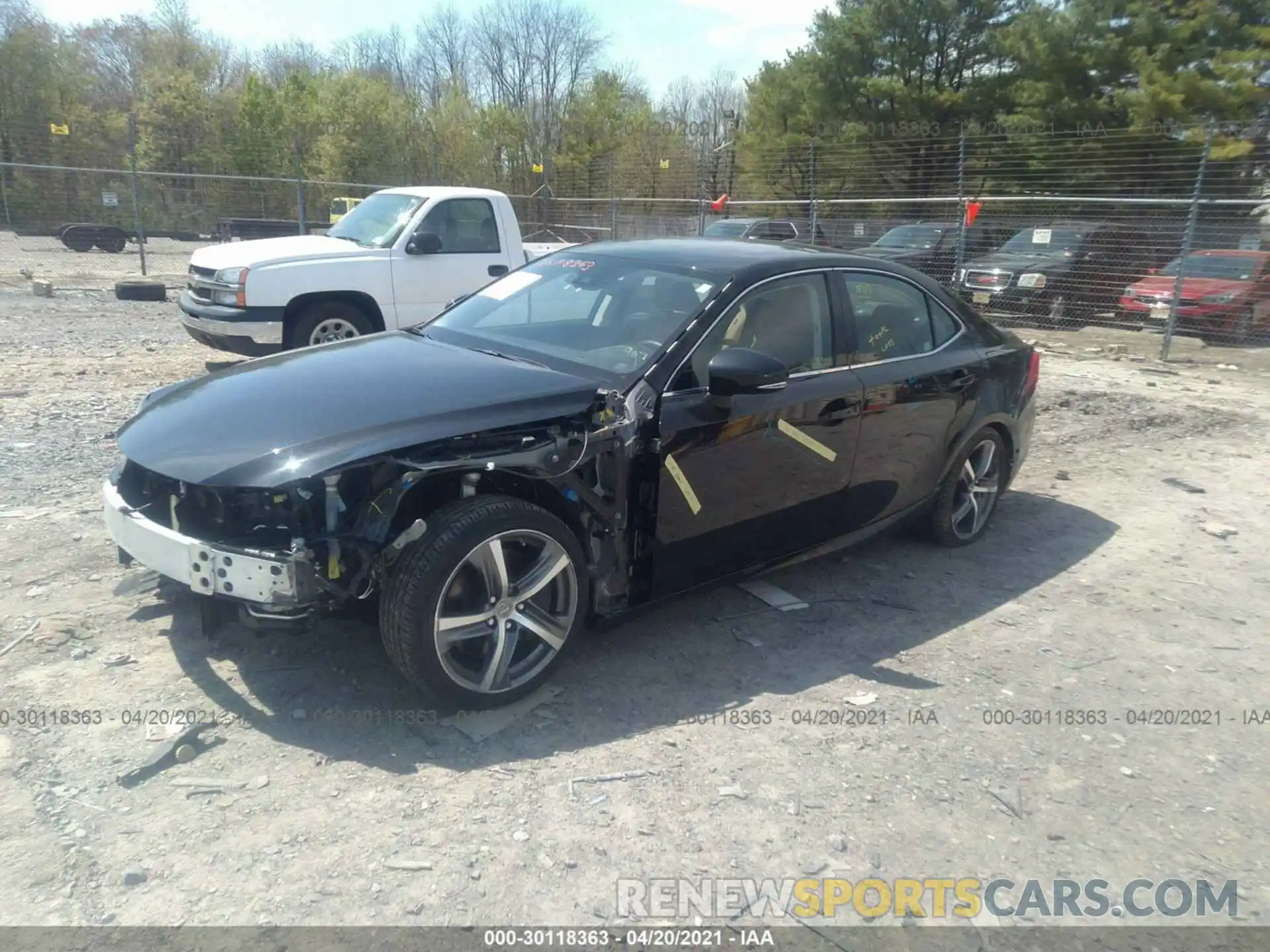 2 Photograph of a damaged car JTHD81F2XL5042870 LEXUS IS 2020