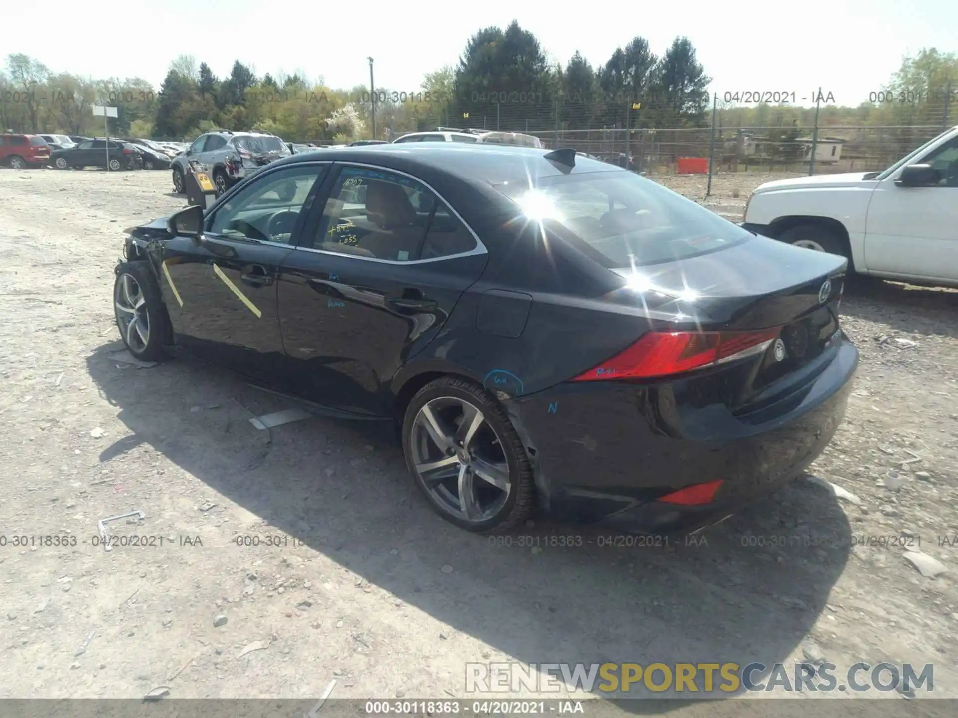 3 Photograph of a damaged car JTHD81F2XL5042870 LEXUS IS 2020