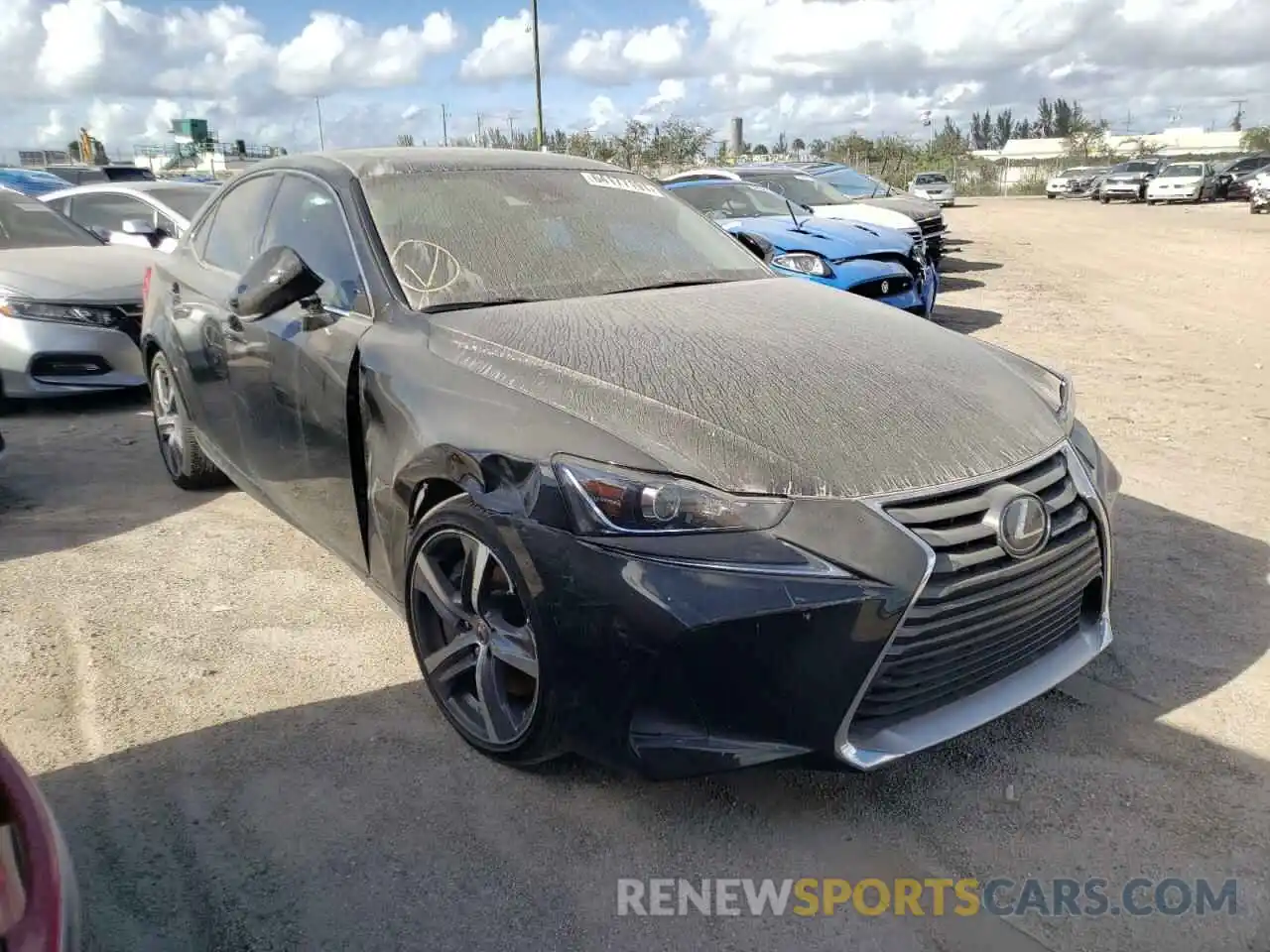 1 Photograph of a damaged car JTHDA1D20L5107085 LEXUS IS 2020