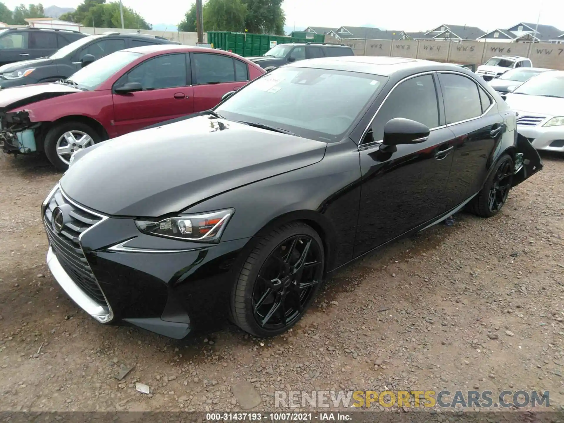 2 Photograph of a damaged car JTHDA1D21L5107189 LEXUS IS 2020