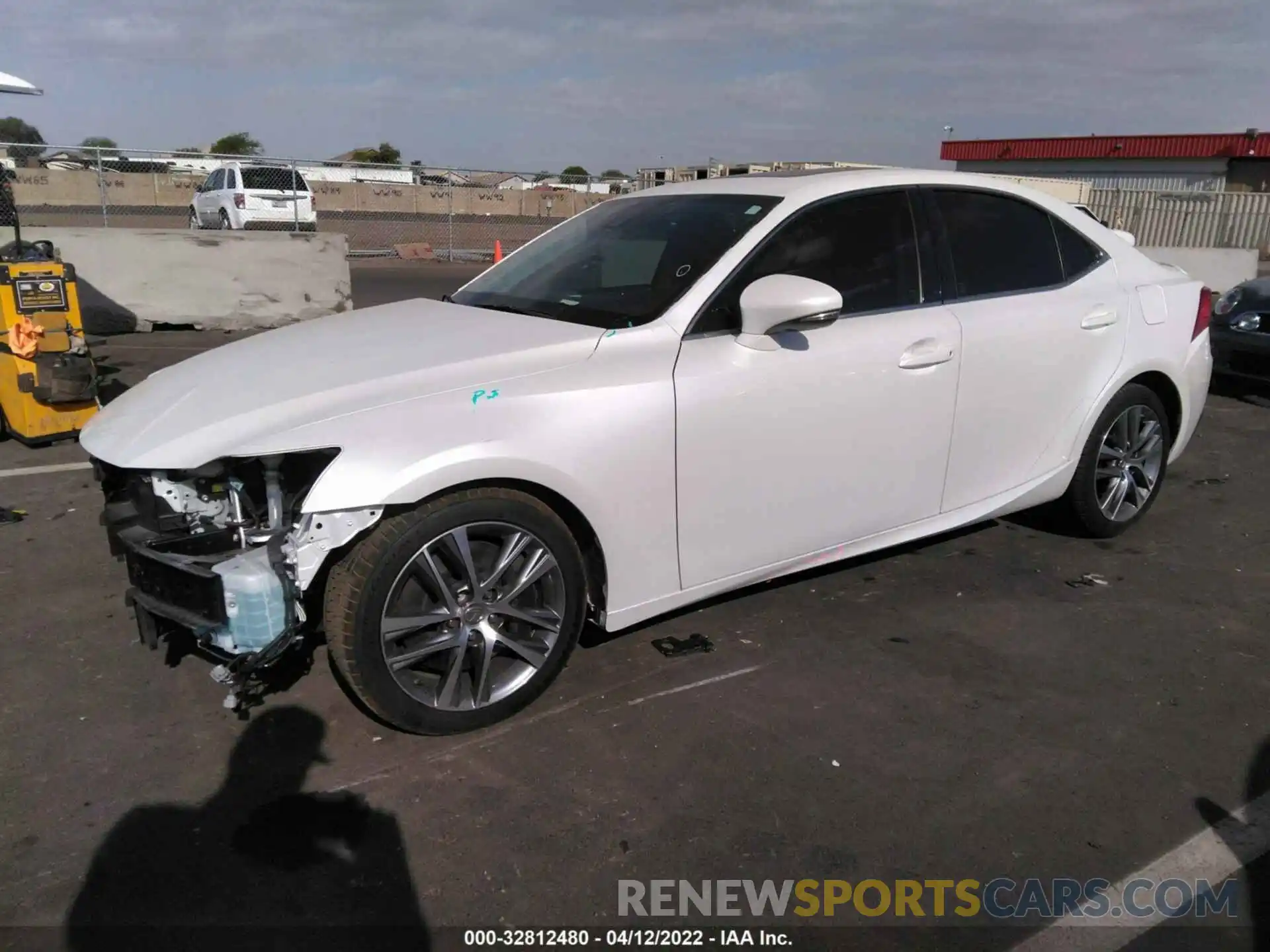 2 Photograph of a damaged car JTHDA1D22L5106732 LEXUS IS 2020