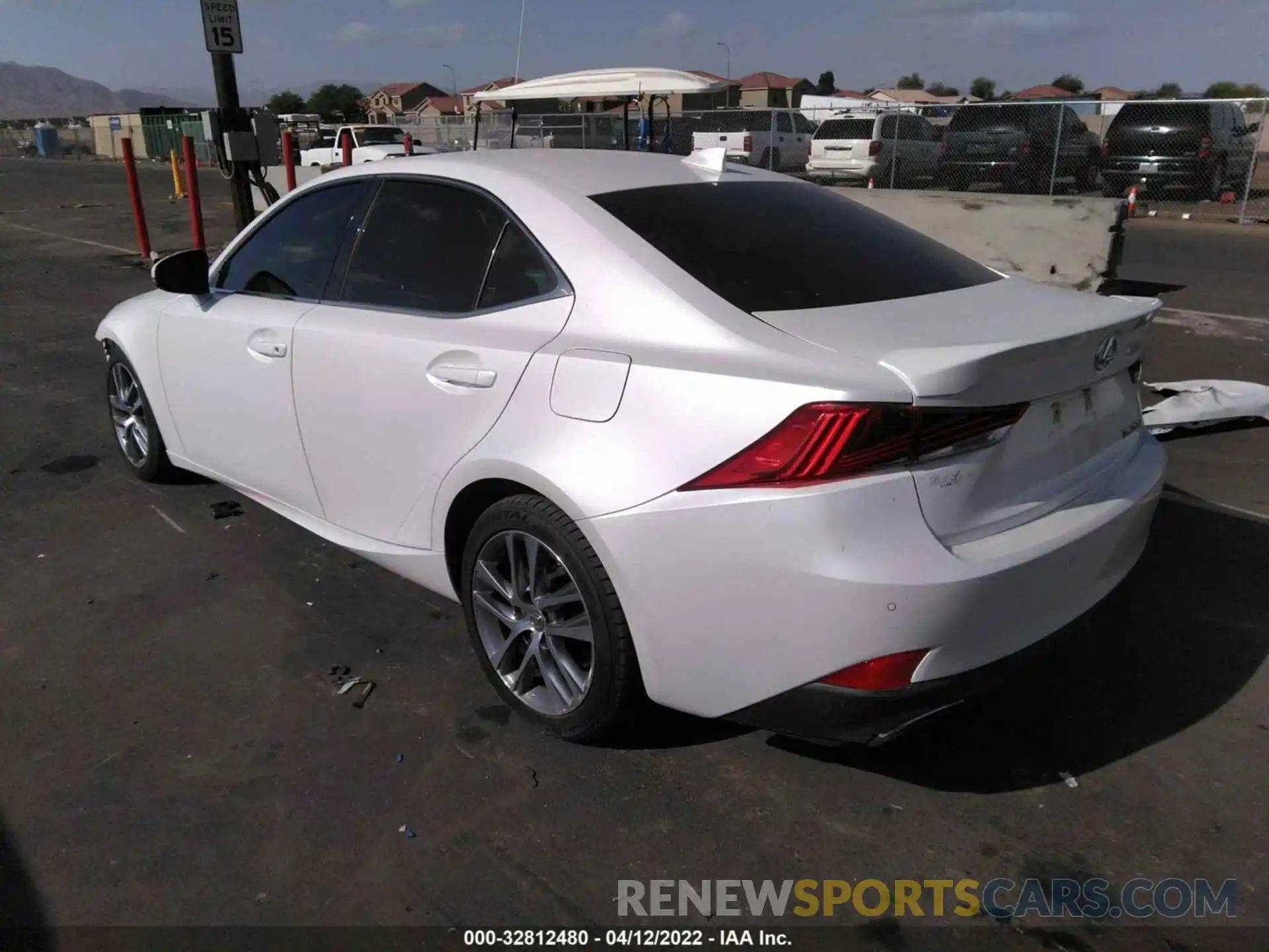 3 Photograph of a damaged car JTHDA1D22L5106732 LEXUS IS 2020