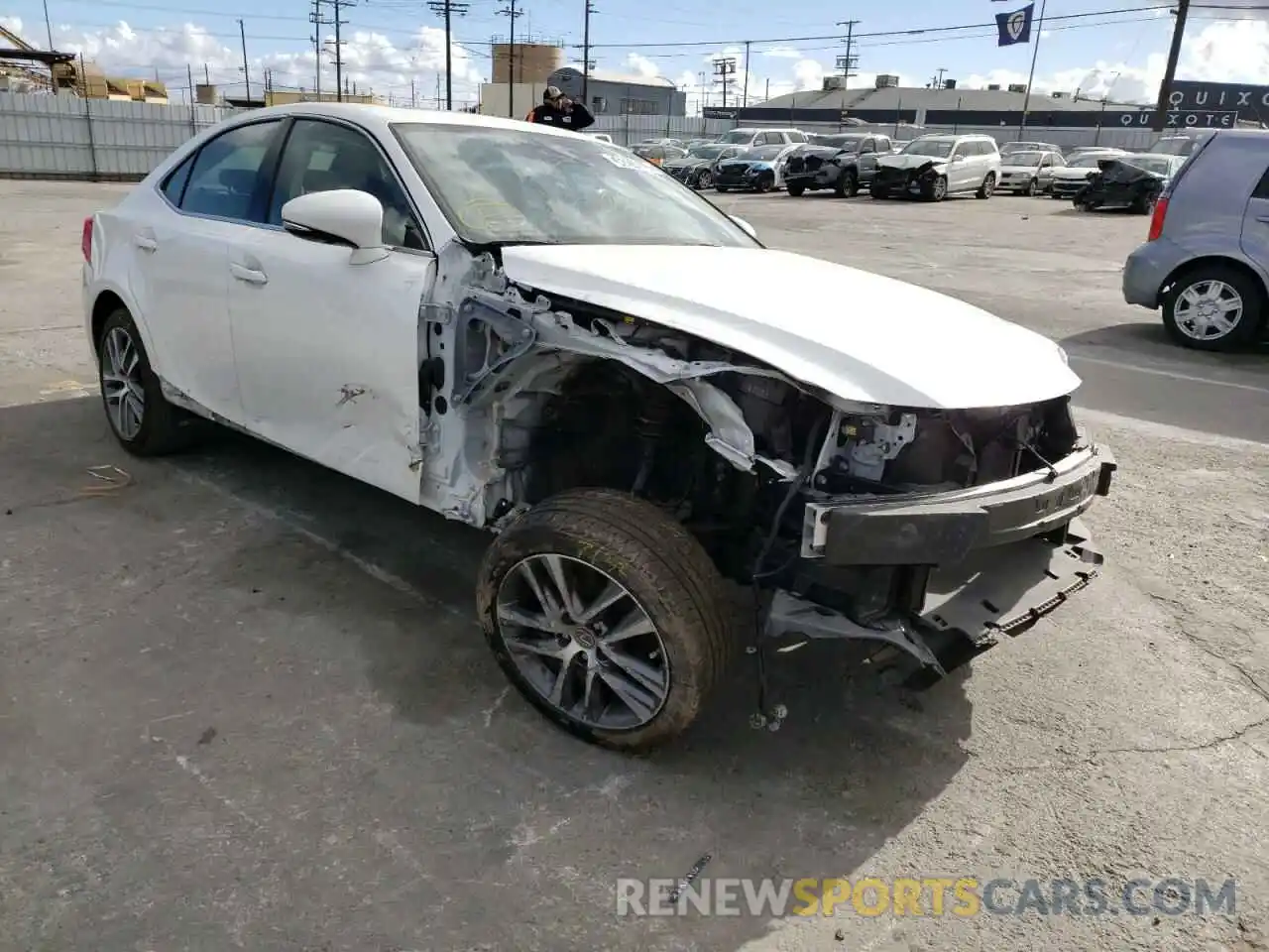 1 Photograph of a damaged car JTHDA1D22L5107377 LEXUS IS 2020