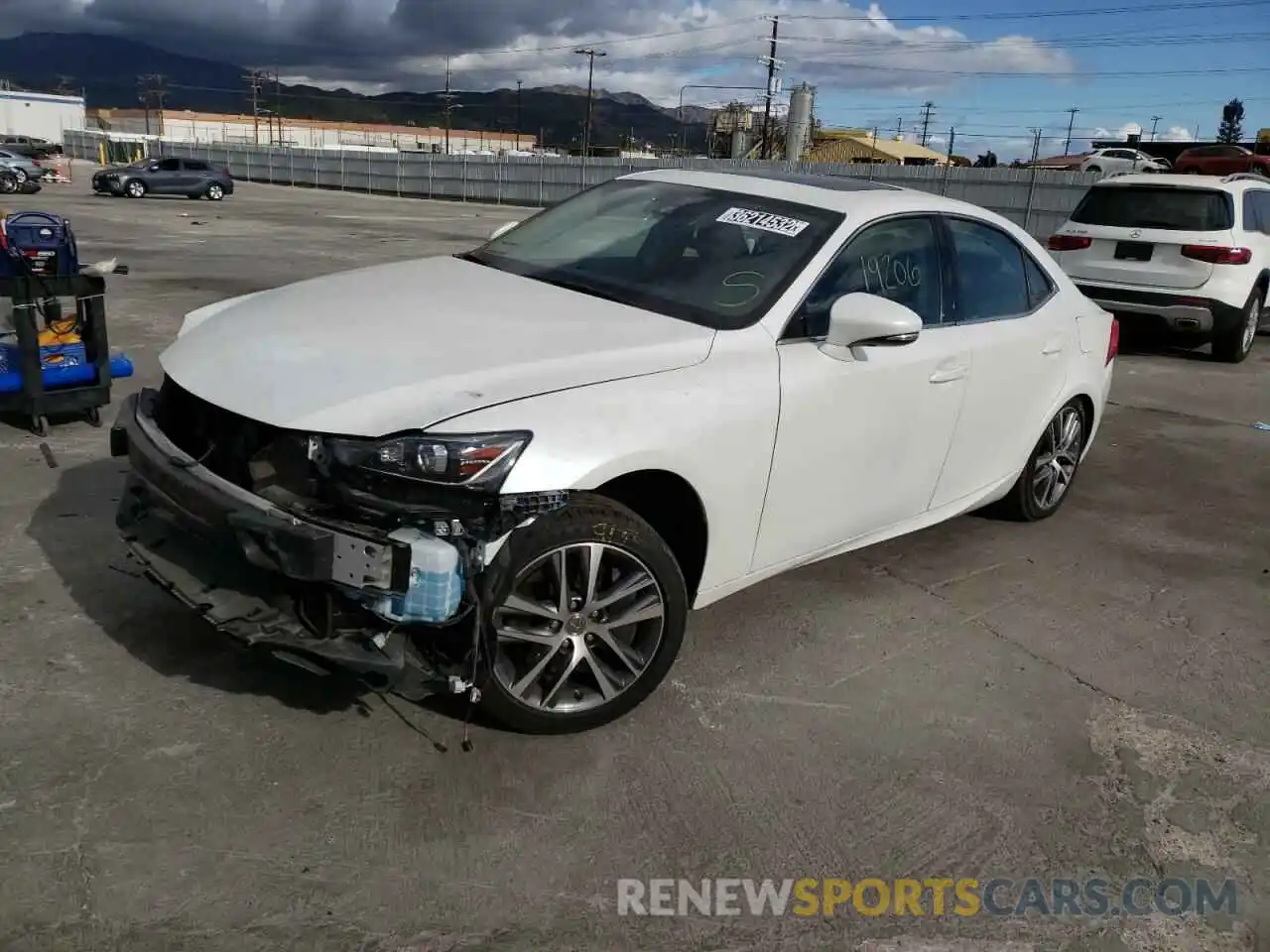 2 Photograph of a damaged car JTHDA1D22L5107377 LEXUS IS 2020