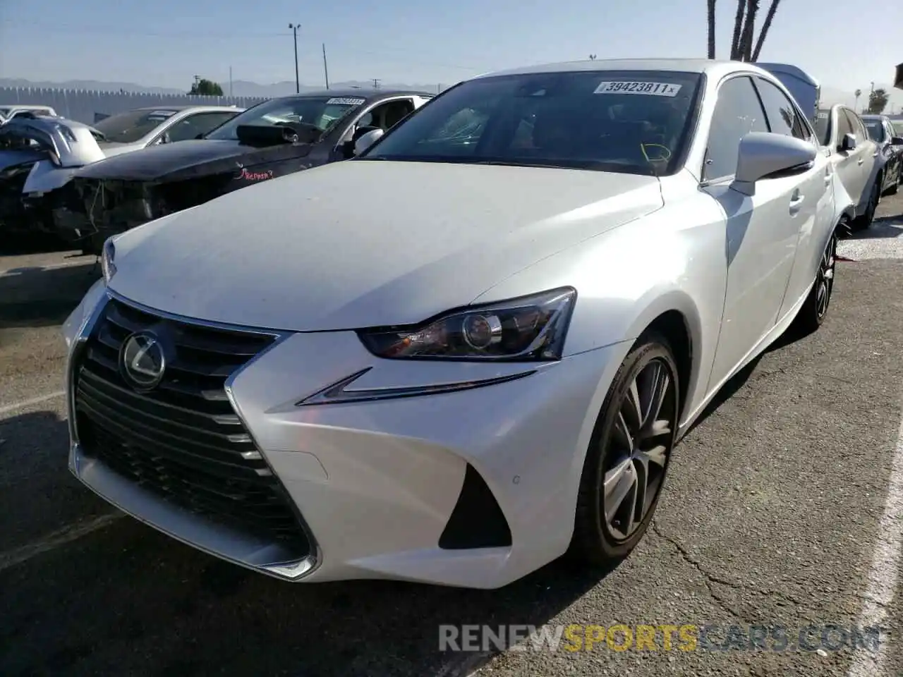 2 Photograph of a damaged car JTHDA1D24L5106862 LEXUS IS 2020