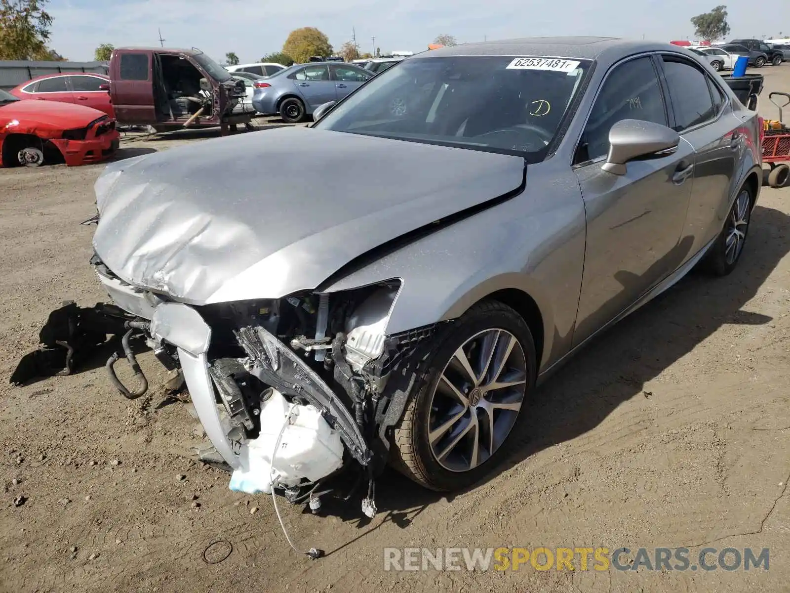 2 Photograph of a damaged car JTHDA1D26L5107057 LEXUS IS 2020