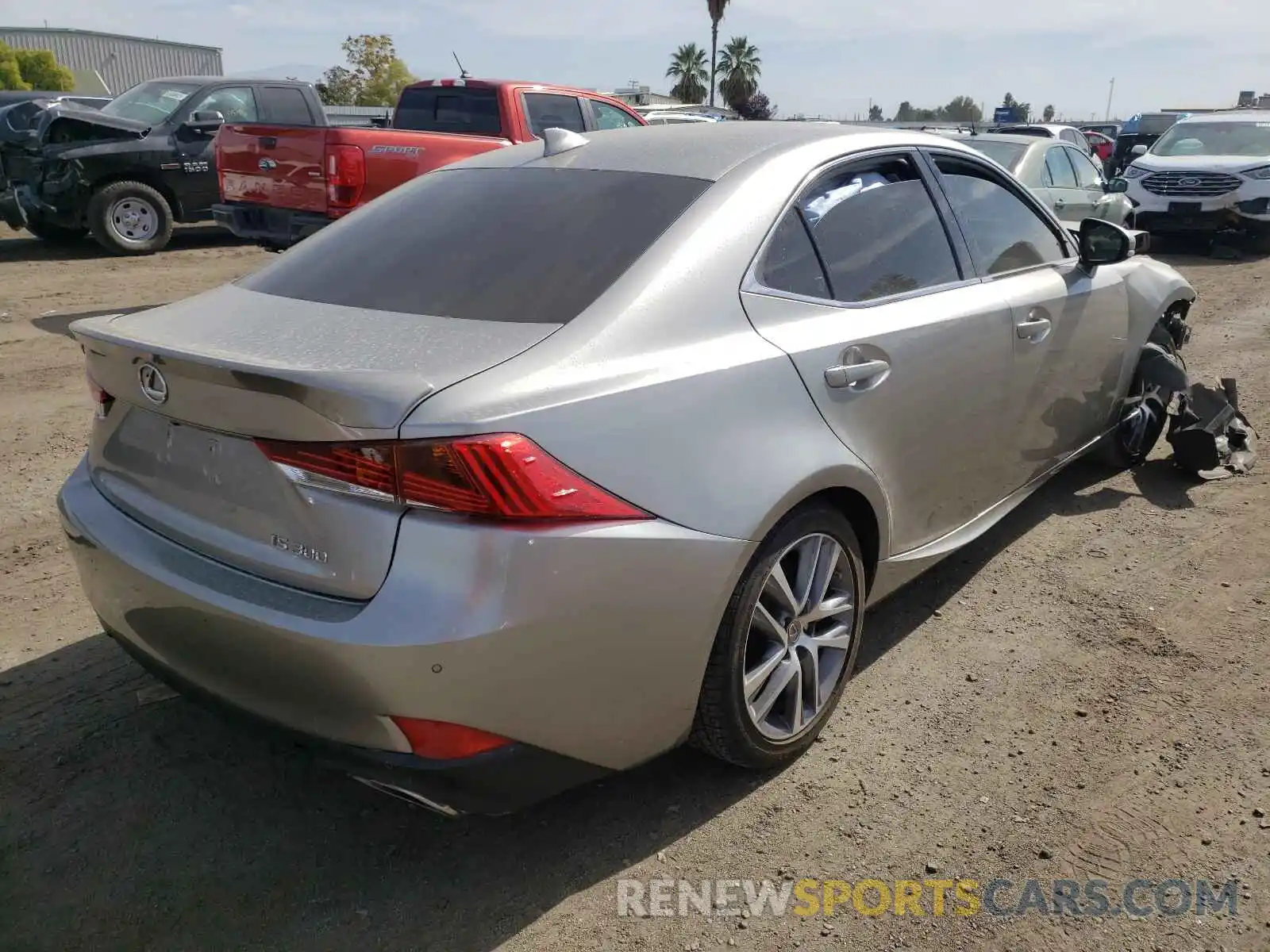 4 Photograph of a damaged car JTHDA1D26L5107057 LEXUS IS 2020