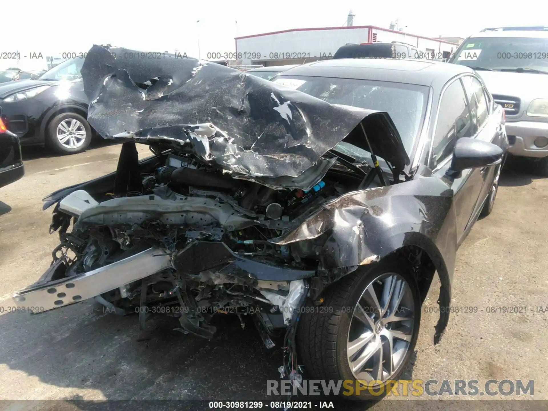 6 Photograph of a damaged car JTHDA1D26L5107284 LEXUS IS 2020