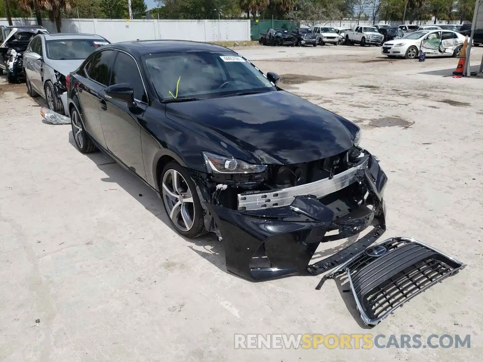 1 Photograph of a damaged car JTHDA1D27L5107410 LEXUS IS 2020