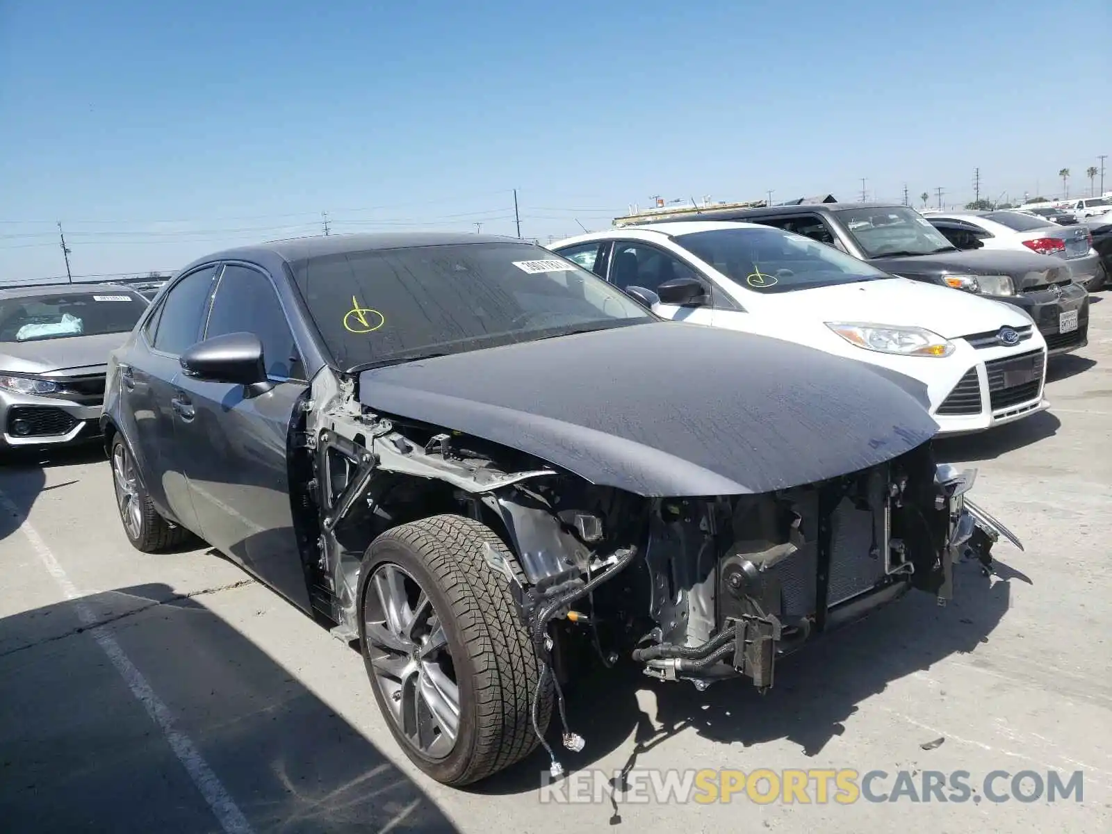 1 Photograph of a damaged car JTHDA1D27L5107701 LEXUS IS 2020