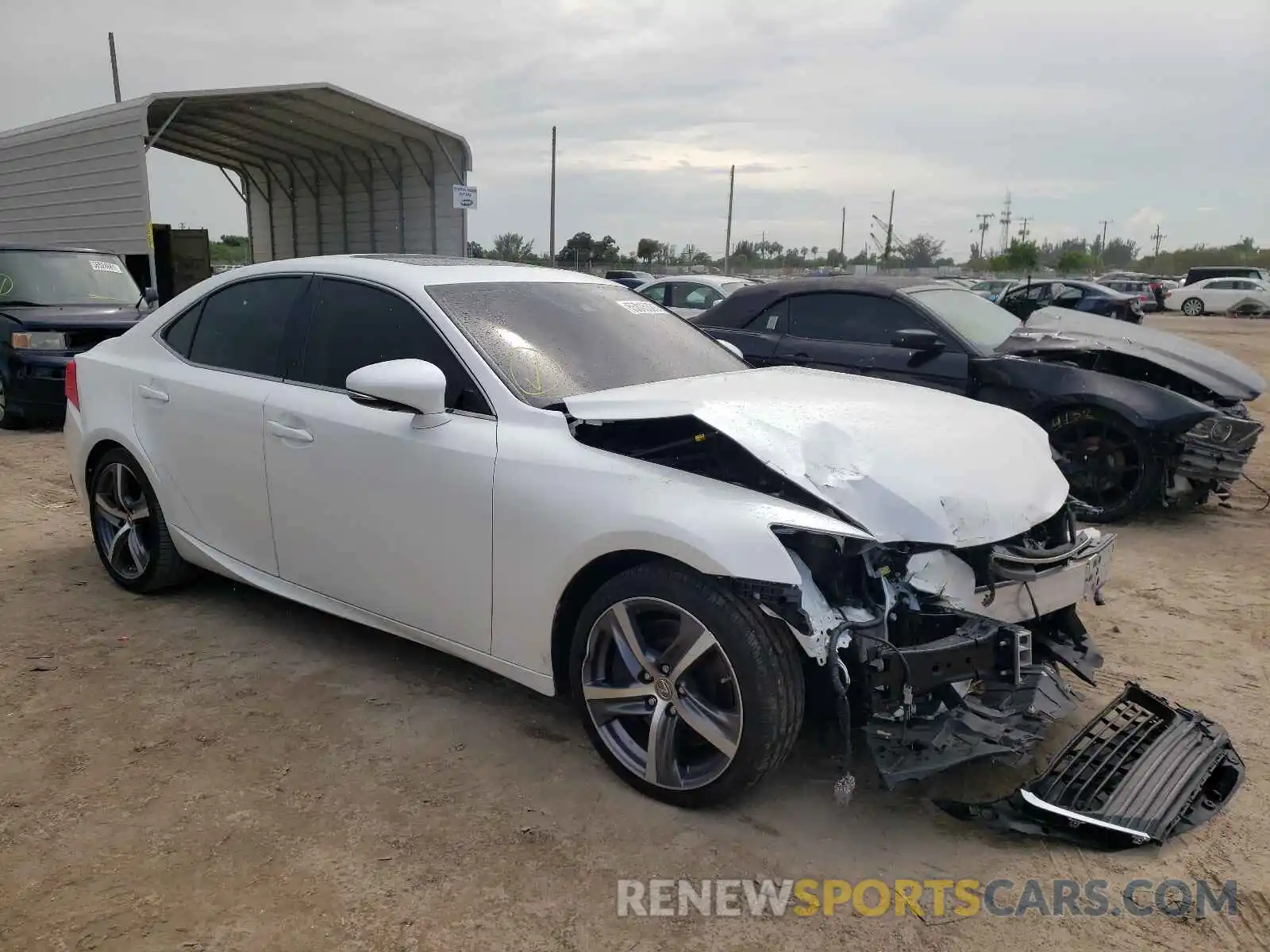 1 Photograph of a damaged car JTHDA1D28L5106363 LEXUS IS 2020