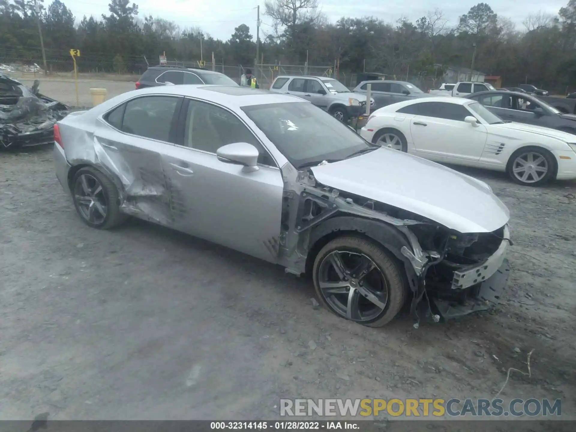 1 Photograph of a damaged car JTHDA1D2XL5101536 LEXUS IS 2020