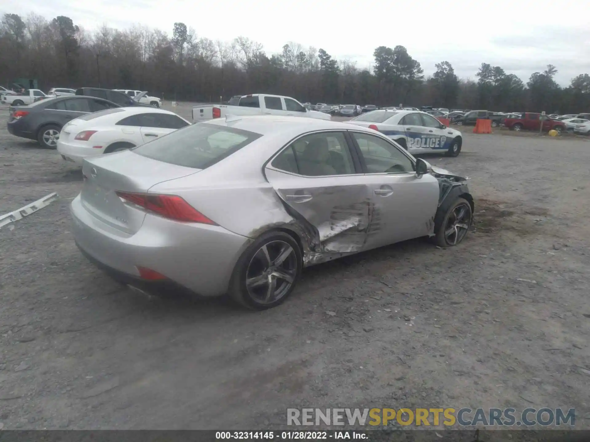 4 Photograph of a damaged car JTHDA1D2XL5101536 LEXUS IS 2020