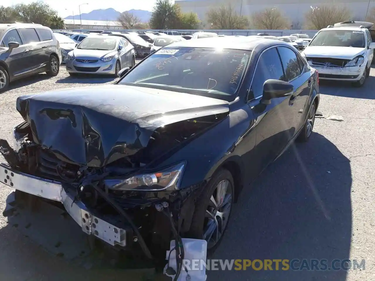 2 Photograph of a damaged car JTHDA1D2XL5106218 LEXUS IS 2020