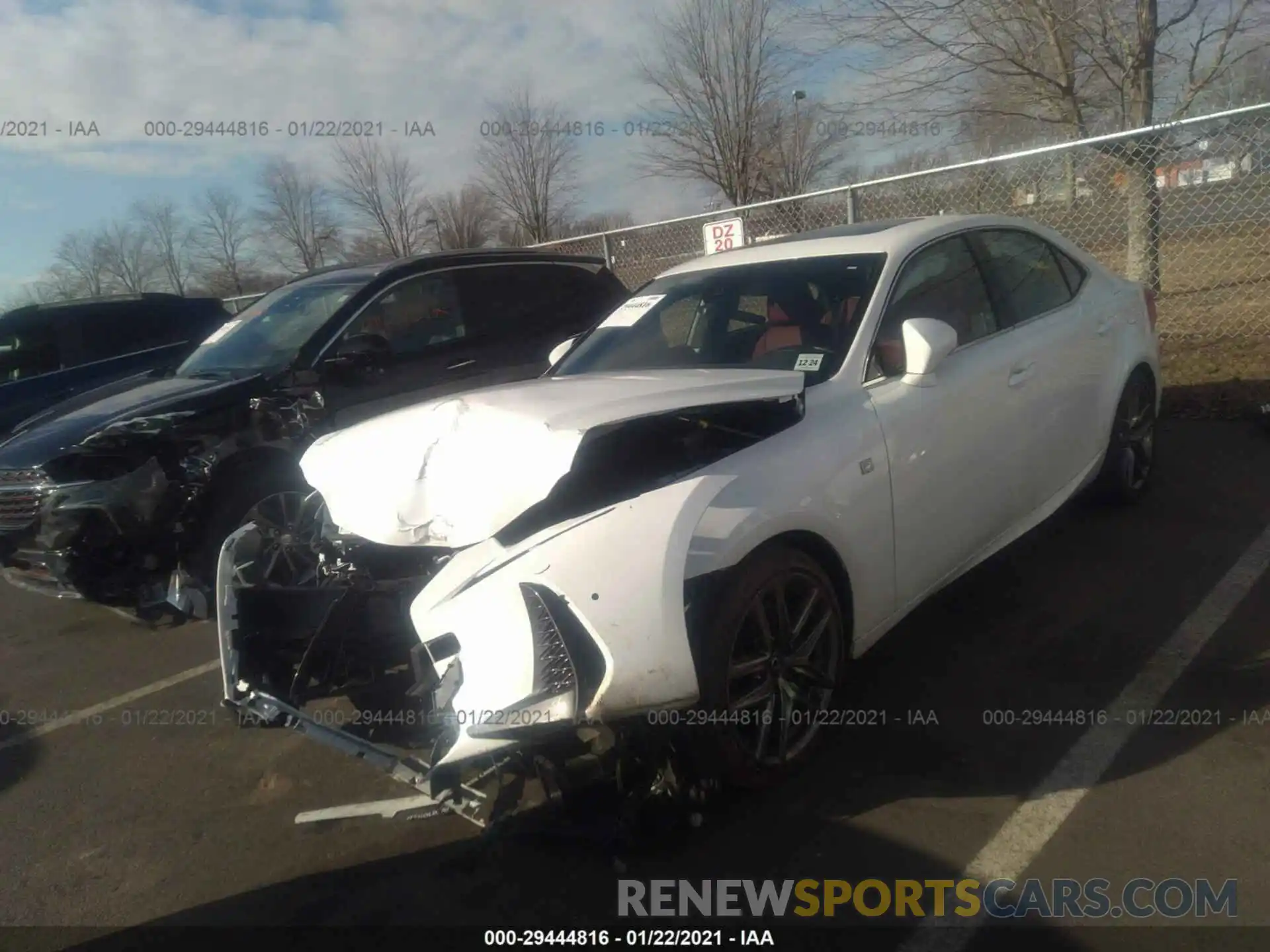 2 Photograph of a damaged car JTHG81F20L5040302 LEXUS IS 2020