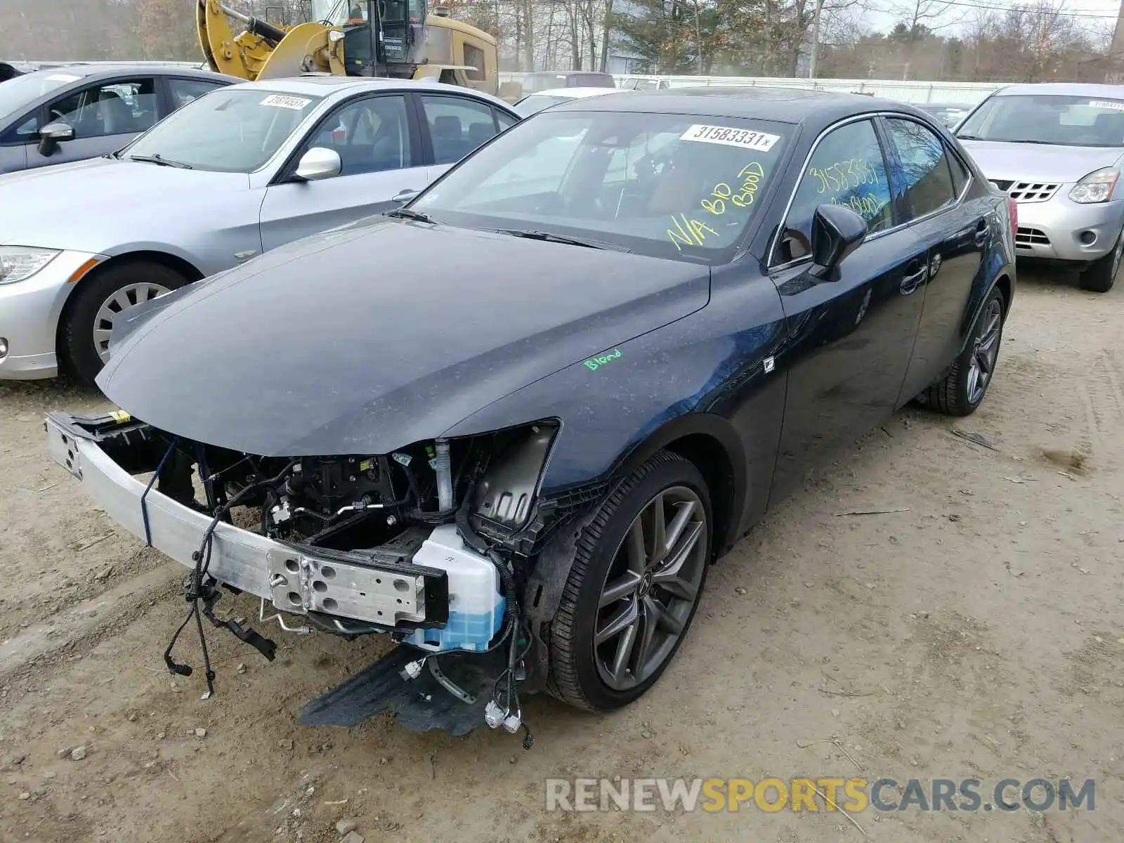 2 Photograph of a damaged car JTHG81F20L5042857 LEXUS IS 2020