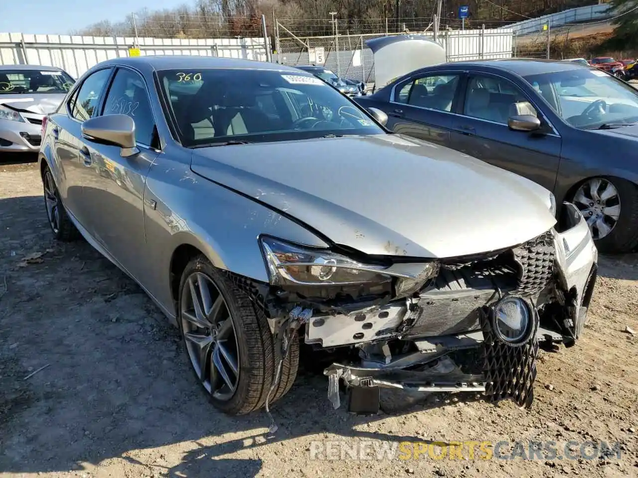 1 Photograph of a damaged car JTHG81F21L5043015 LEXUS IS 2020