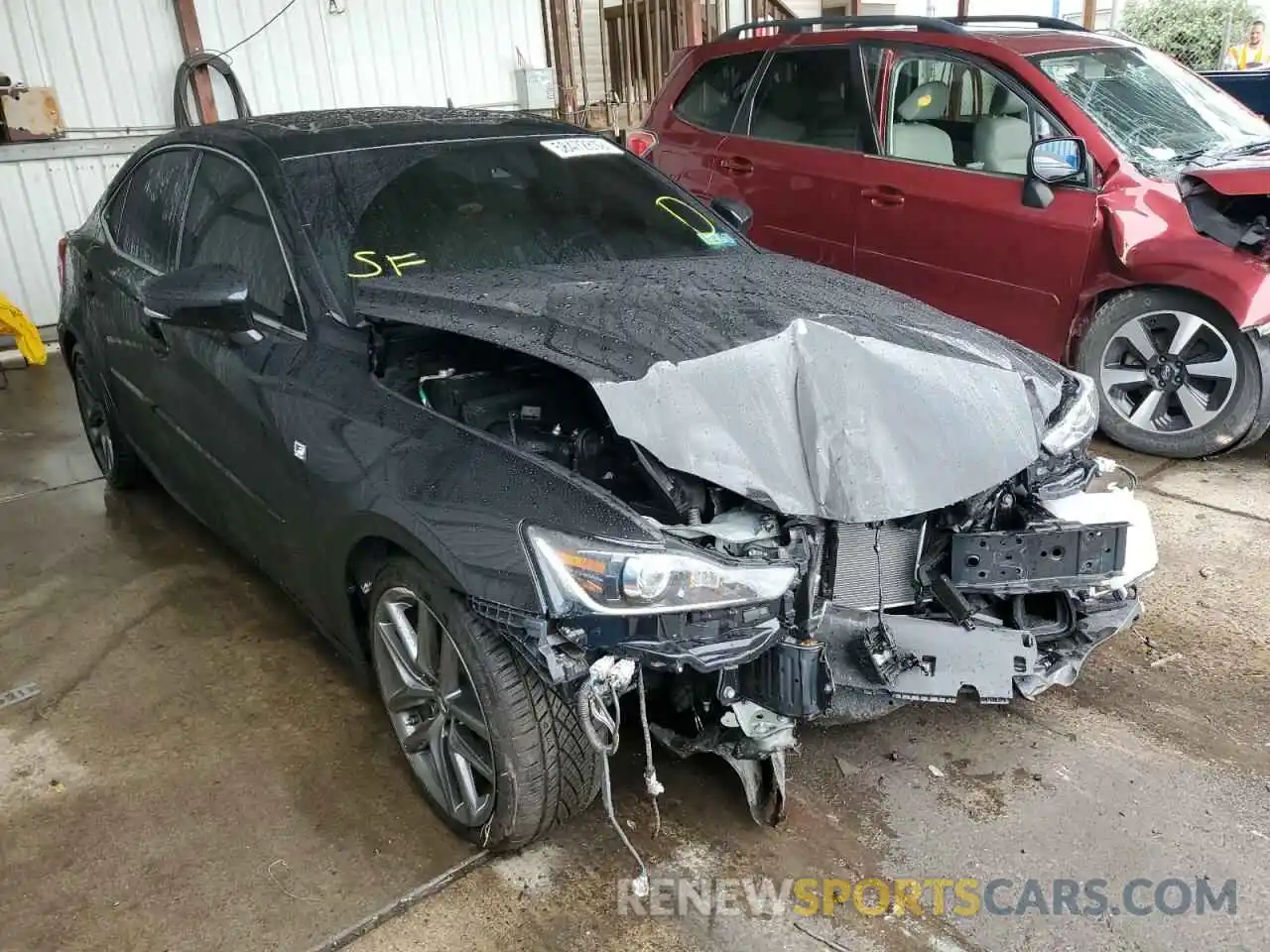 1 Photograph of a damaged car JTHG81F23L5040892 LEXUS IS 2020