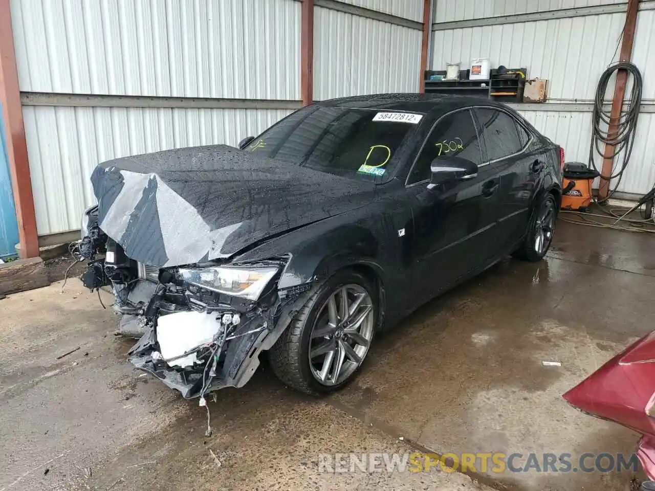 2 Photograph of a damaged car JTHG81F23L5040892 LEXUS IS 2020