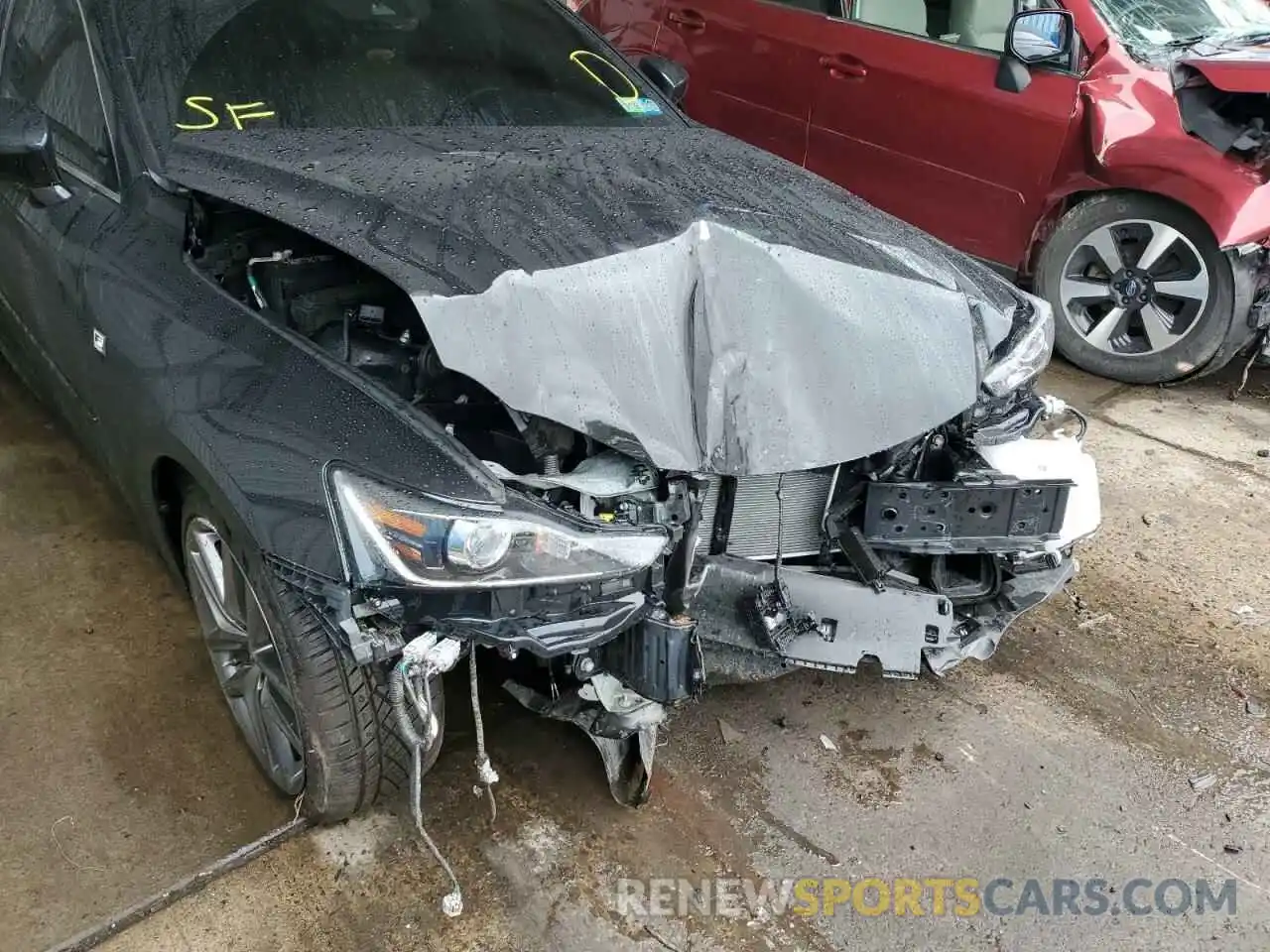 9 Photograph of a damaged car JTHG81F23L5040892 LEXUS IS 2020