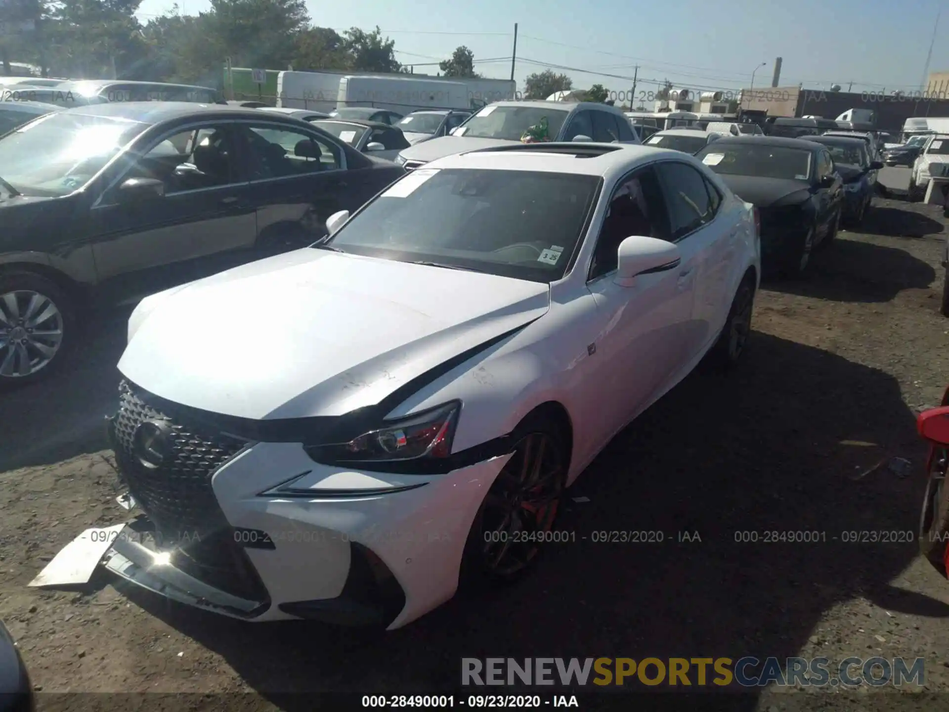 2 Photograph of a damaged car JTHG81F24L5040383 LEXUS IS 2020