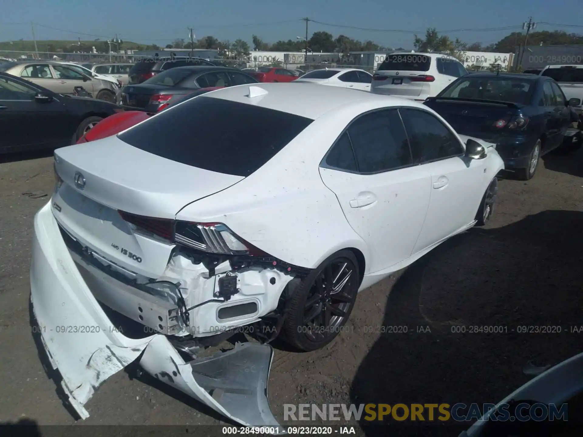 4 Photograph of a damaged car JTHG81F24L5040383 LEXUS IS 2020