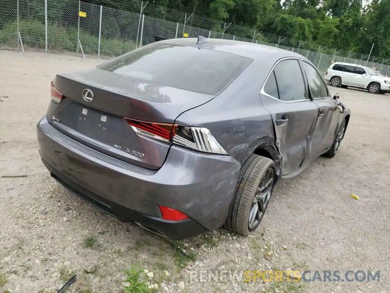 4 Photograph of a damaged car JTHG81F24L5040755 LEXUS IS 2020