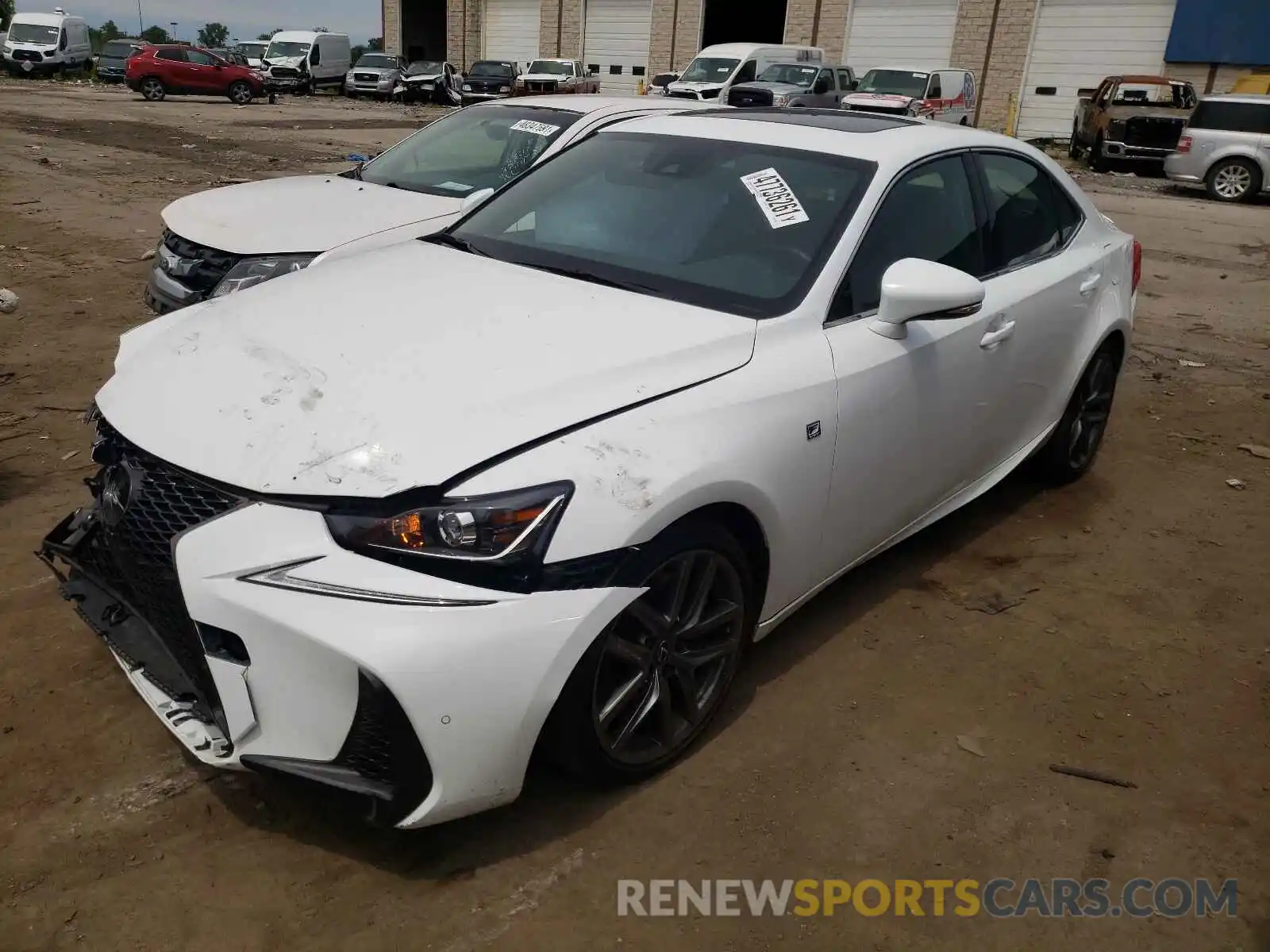 2 Photograph of a damaged car JTHG81F24L5041131 LEXUS IS 2020