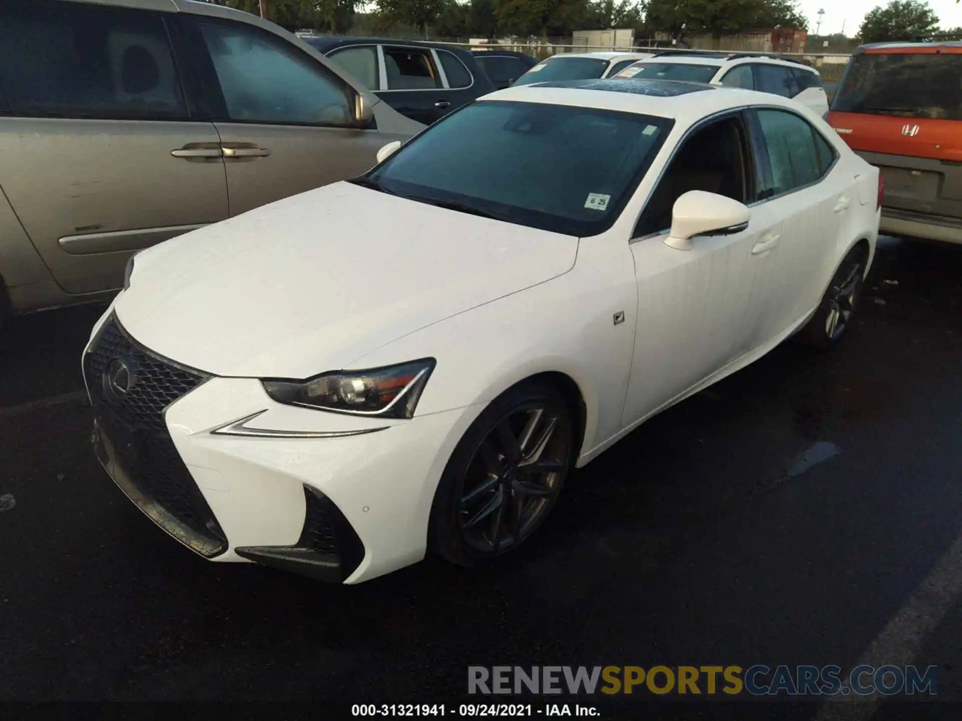 2 Photograph of a damaged car JTHG81F24L5042375 LEXUS IS 2020