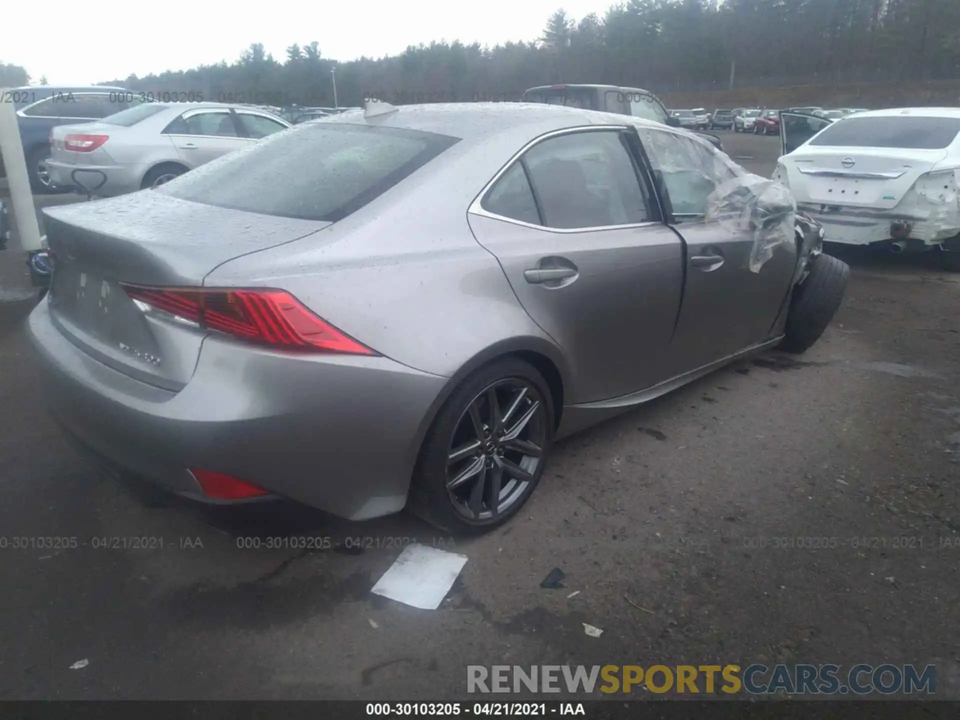 4 Photograph of a damaged car JTHG81F25L5043308 LEXUS IS 2020