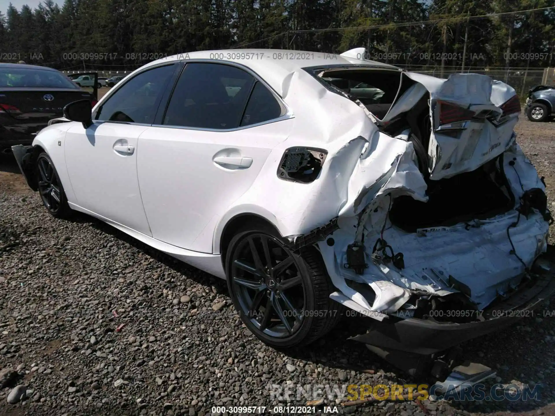 3 Photograph of a damaged car JTHG81F27L5040748 LEXUS IS 2020