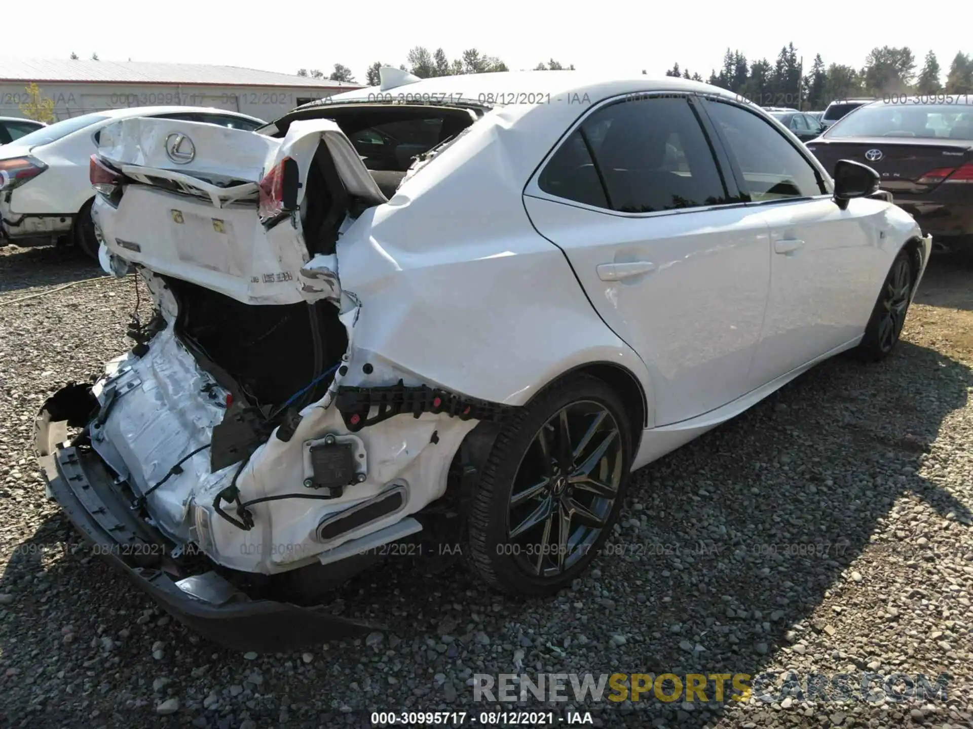 4 Photograph of a damaged car JTHG81F27L5040748 LEXUS IS 2020